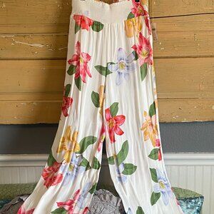 Anthropologie Maeve Floral Print Pants